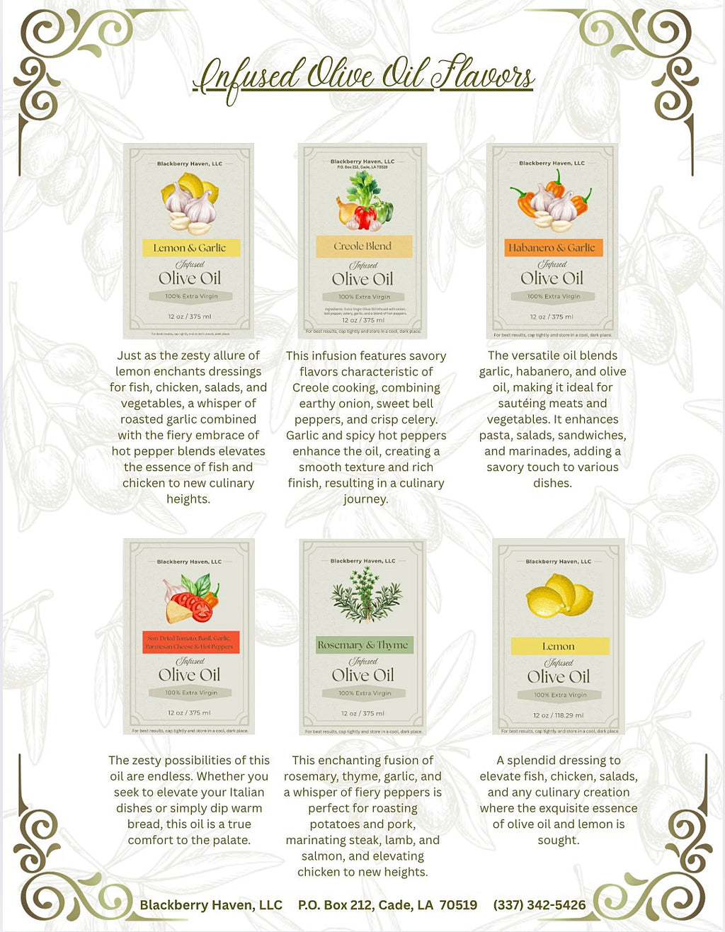 Infused Olive Oil